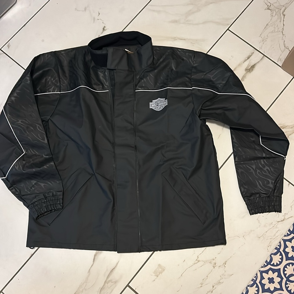 Harley Davidson, rain jacket. PVC - Picture 3 of 9